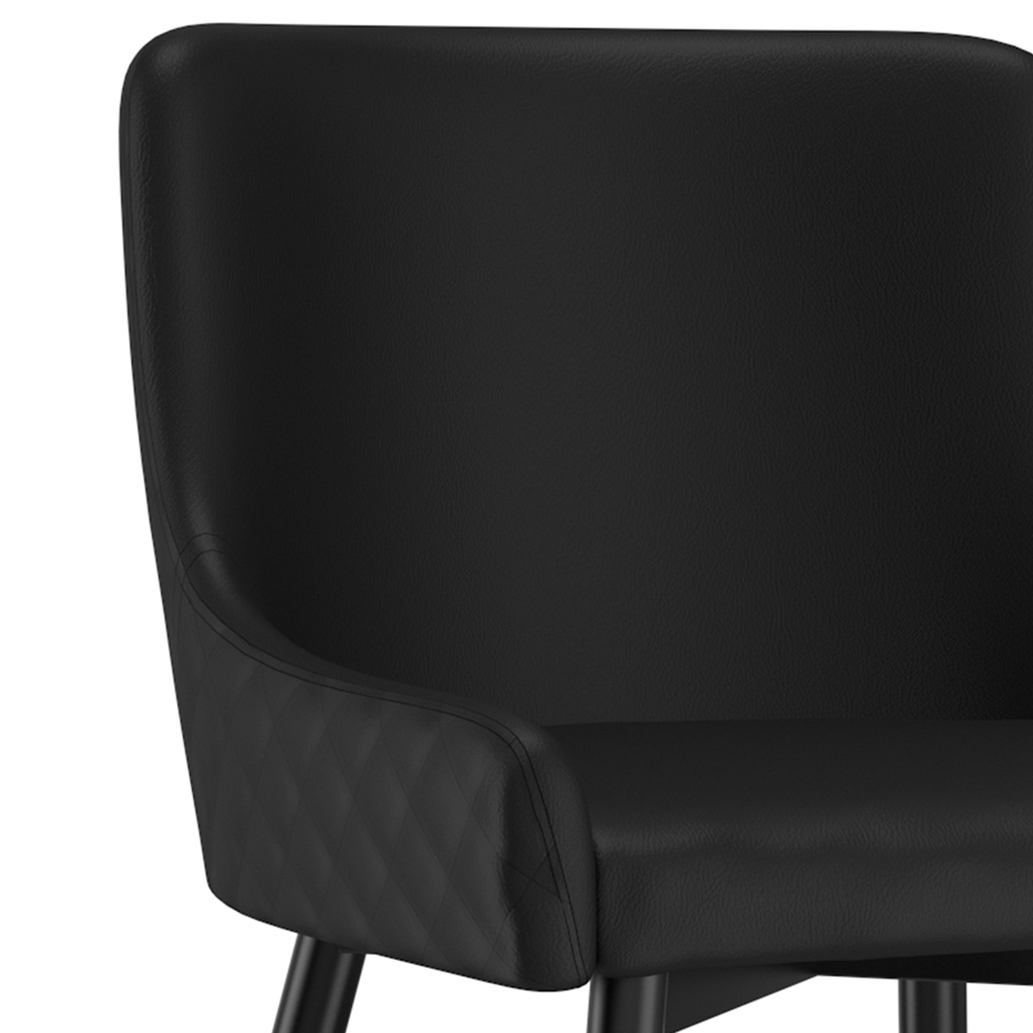 Worldwide Xander Side Chair Set of 2 - Black