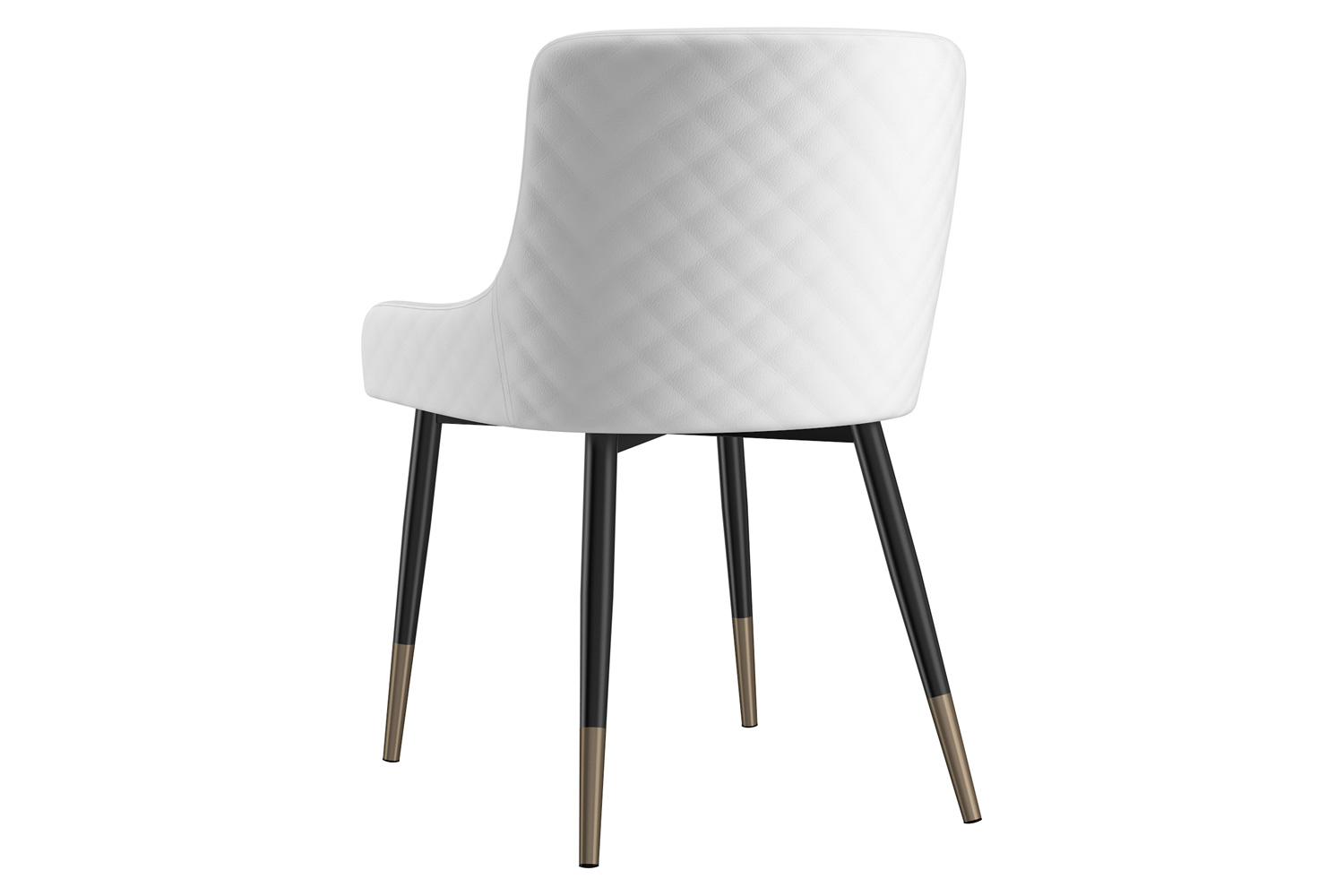 Worldwide Xander Side Chair Set of 2 - White/Black