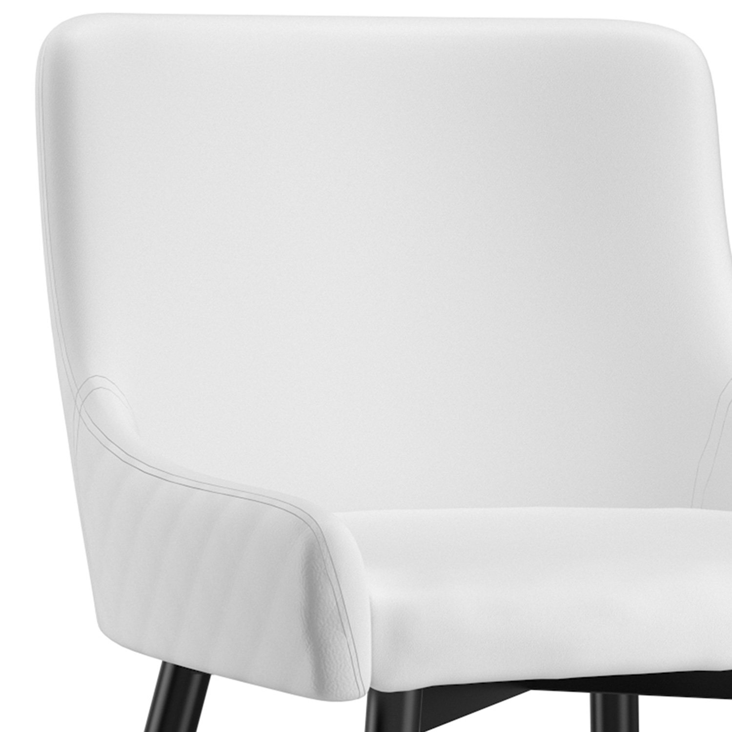 Worldwide Xander Side Chair Set of 2 - White/Black