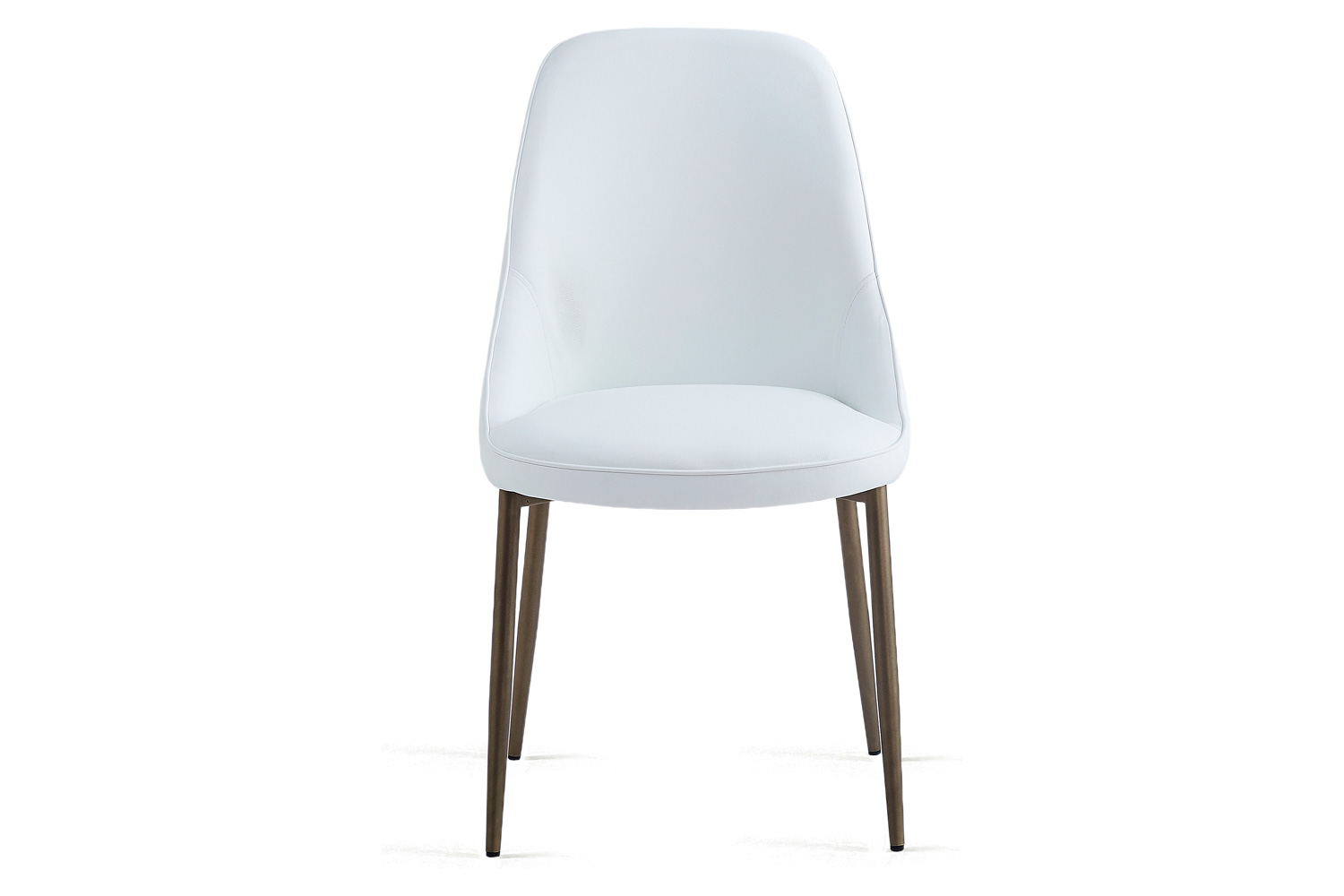 Worldwide Cleo Side Chair Set of 2 - White/Aged Gold