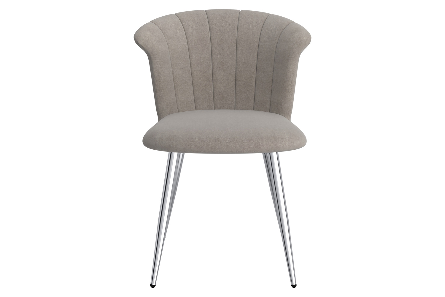 Worldwide™ Orchid Side Chair Set of 2 - Gray/Silver