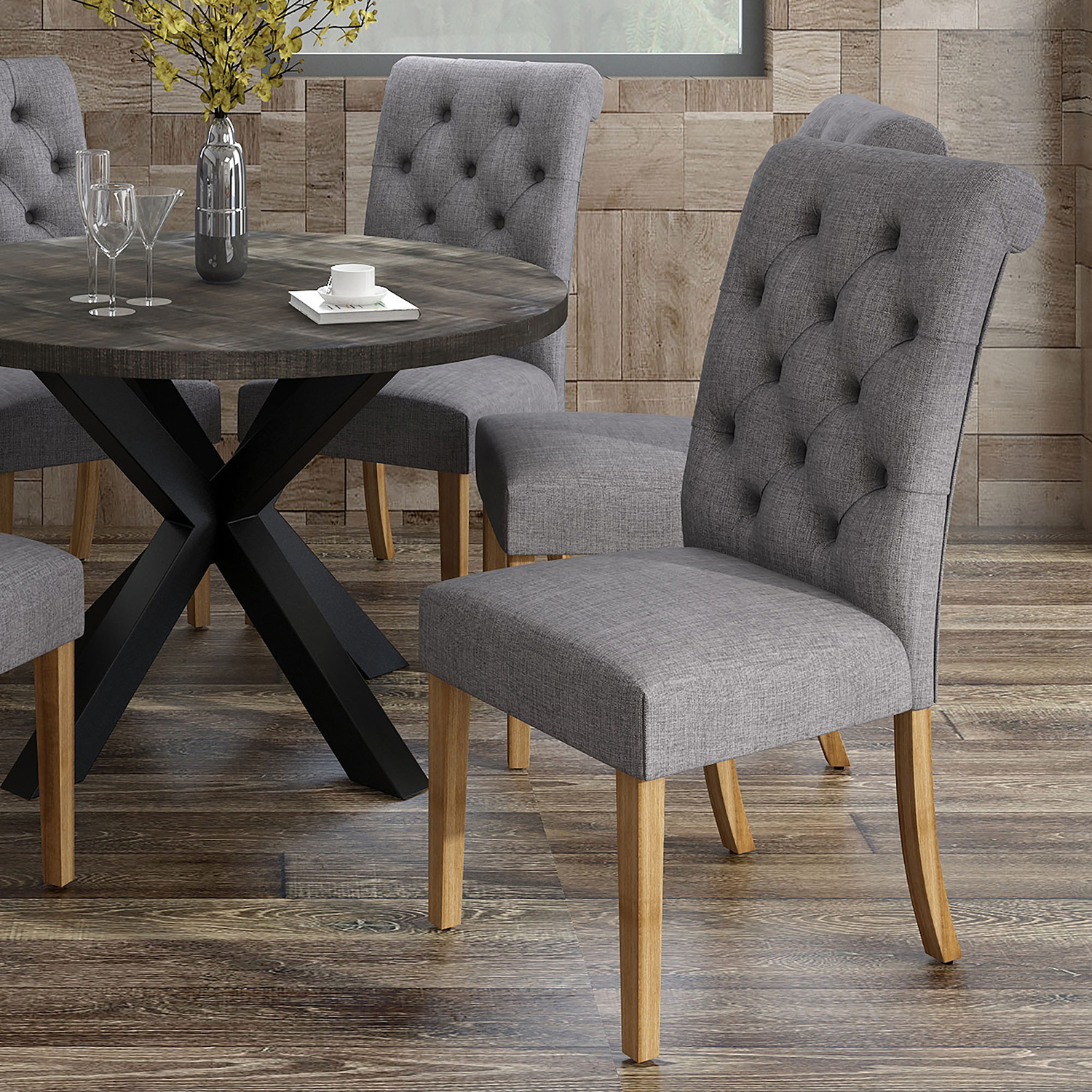 Worldwide - Melia Side Chair Set of 2