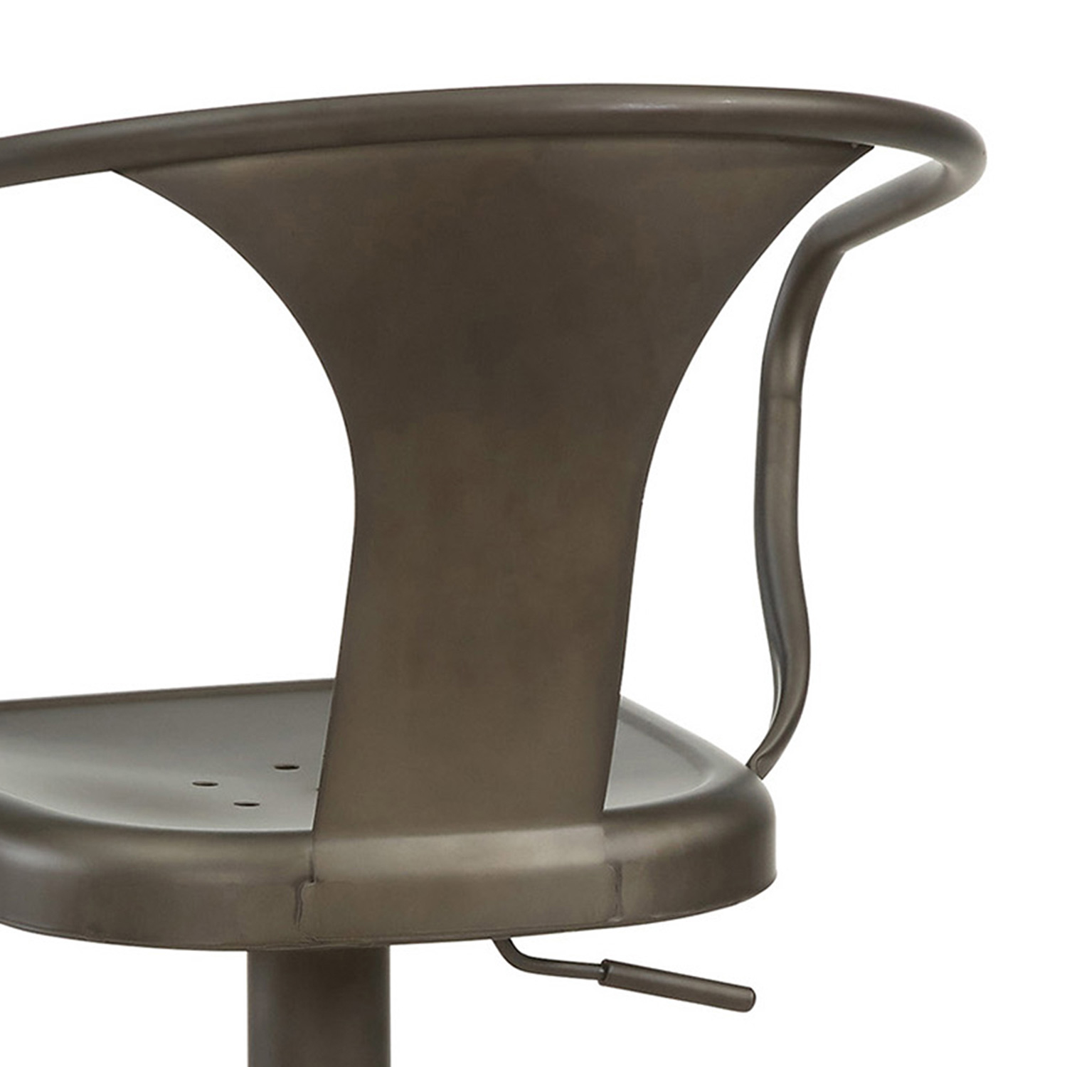 Worldwide - Astra Adjustable Air-Lift Stool in Gunmetal