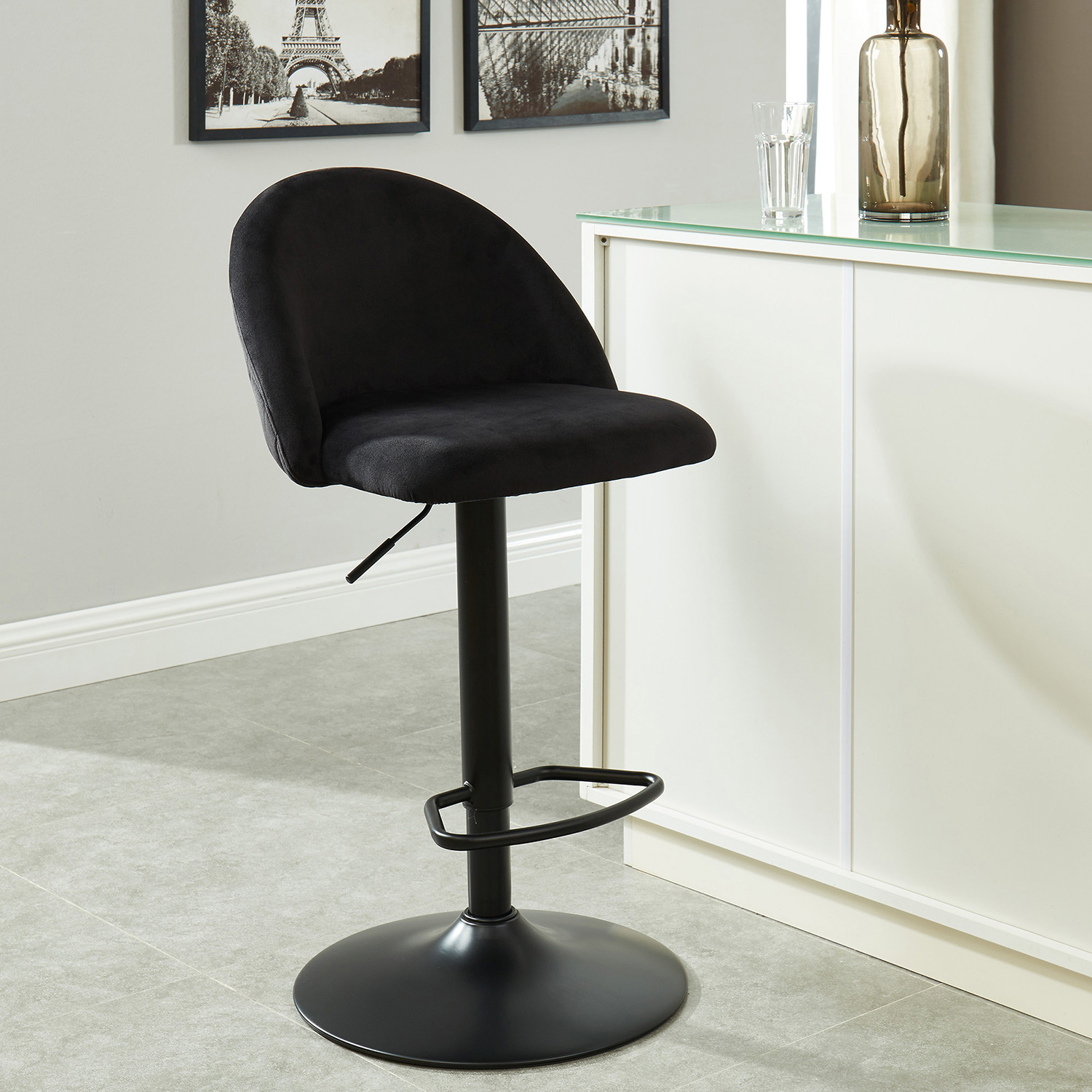 Worldwide - Sataro Adjustable Air-Lift Stool