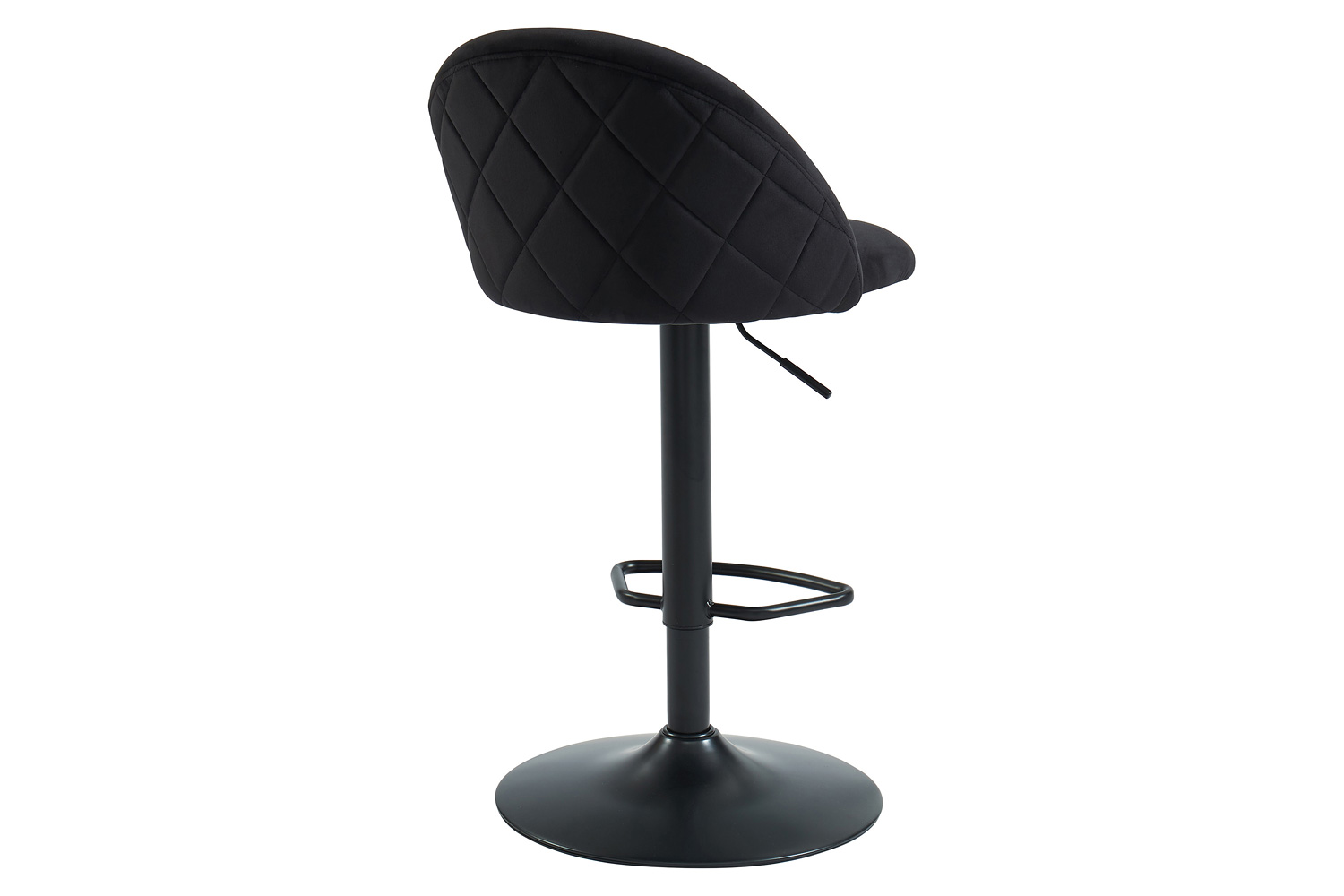 Worldwide Sataro Adjustable Air-Lift Stool - Black/Black