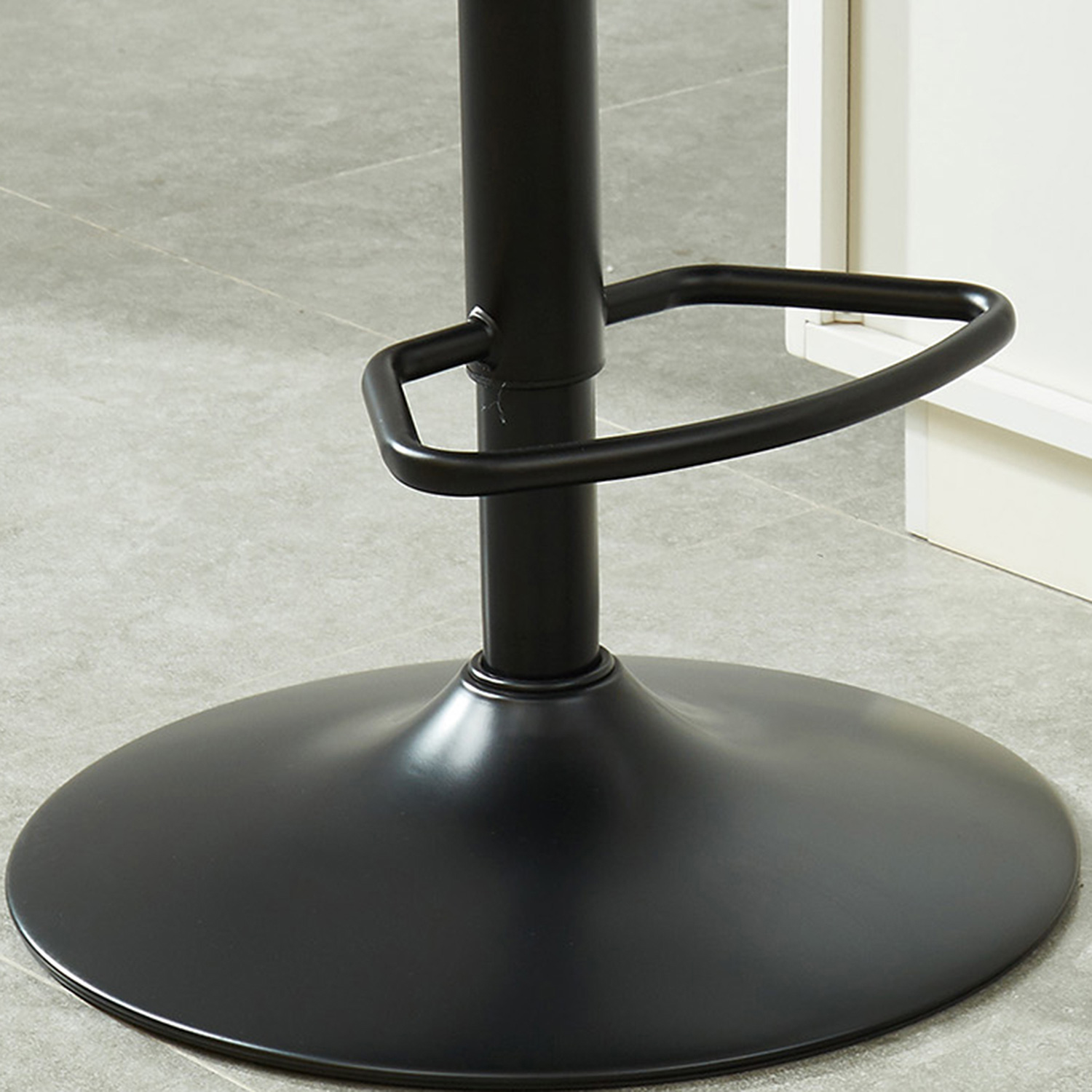 Worldwide Sataro Adjustable Air-Lift Stool - Black/Black