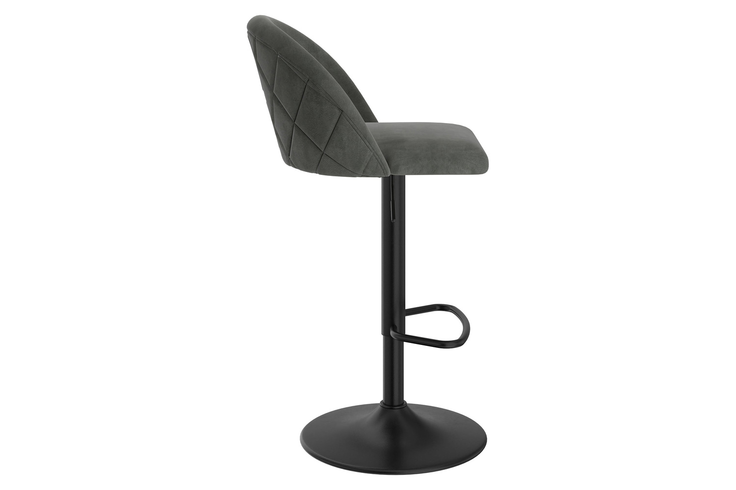 Worldwide Sataro Adjustable Air-Lift Stool - Gray/Black