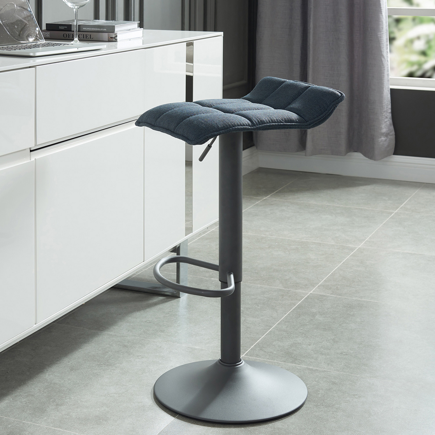 Worldwide - Pluto Adjustable Air-Lift Stool Set of 2