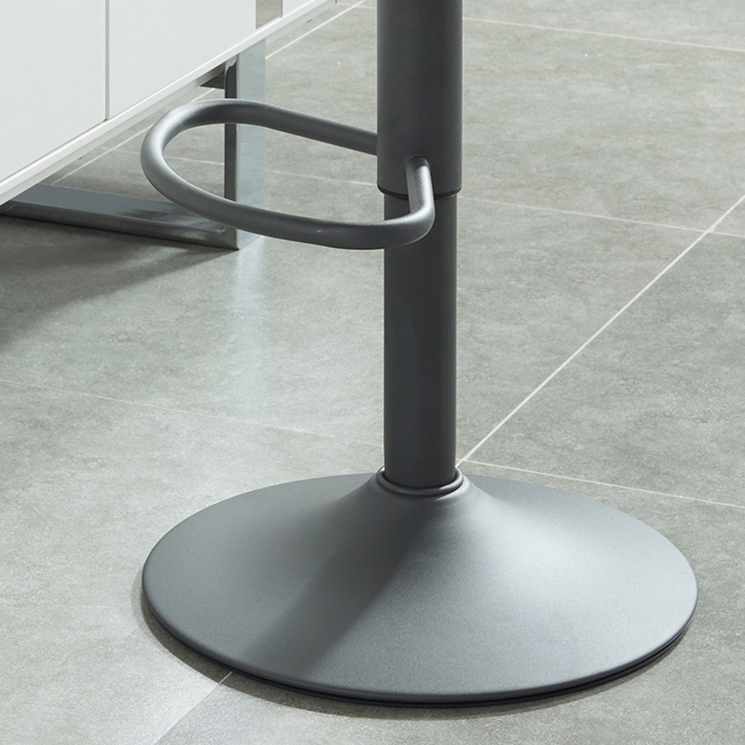 Worldwide Pluto Adjustable Air-Lift Stool Set of 2 - Blue-Gray/Gray