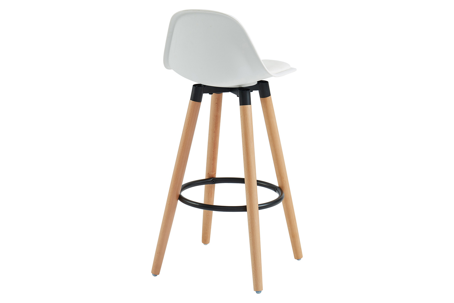 Worldwide Diablo 26" Counter Stool Set of 2 - White/Natural