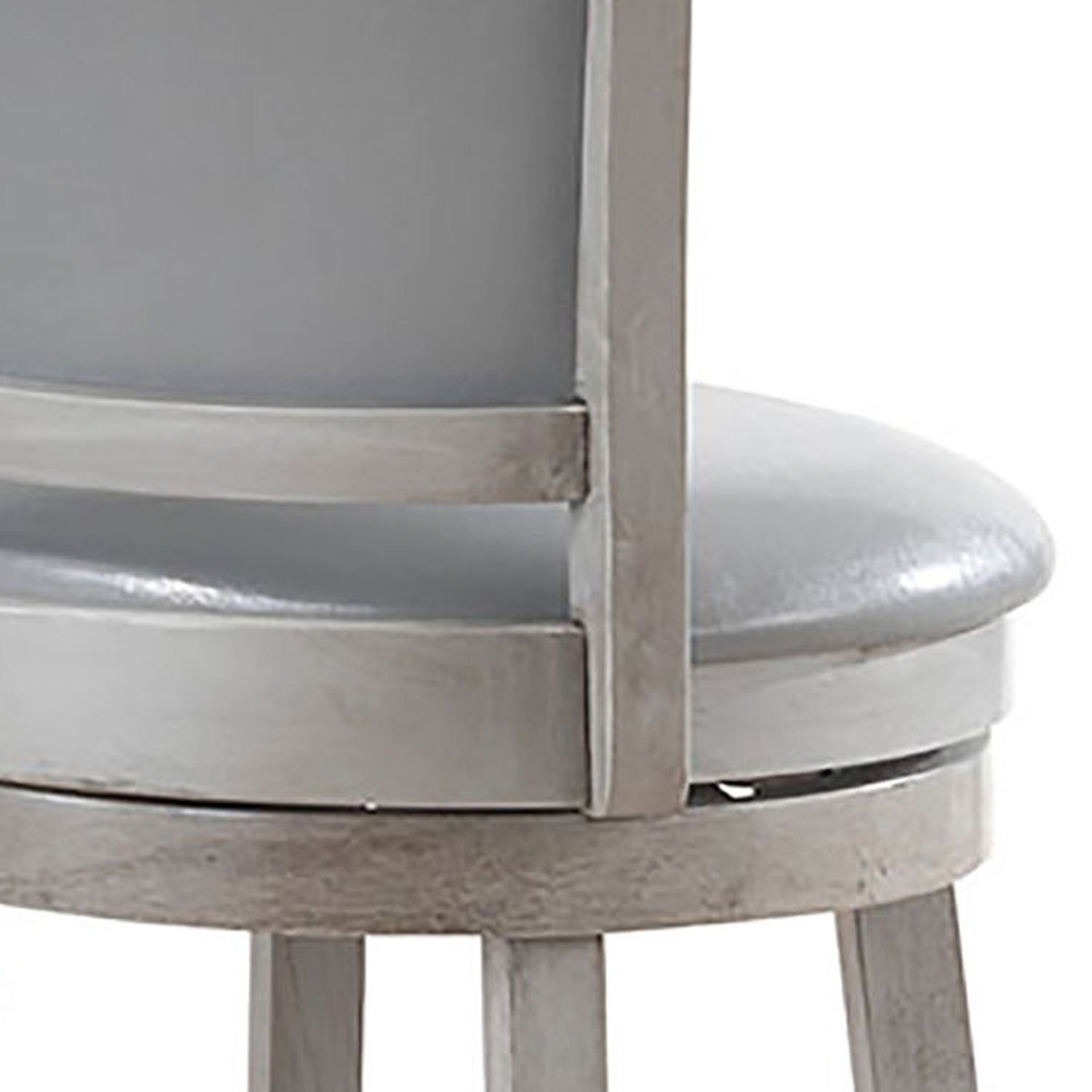 Worldwide - Rowan 26" Counter Stool with Swivel Set of 2 in Gray