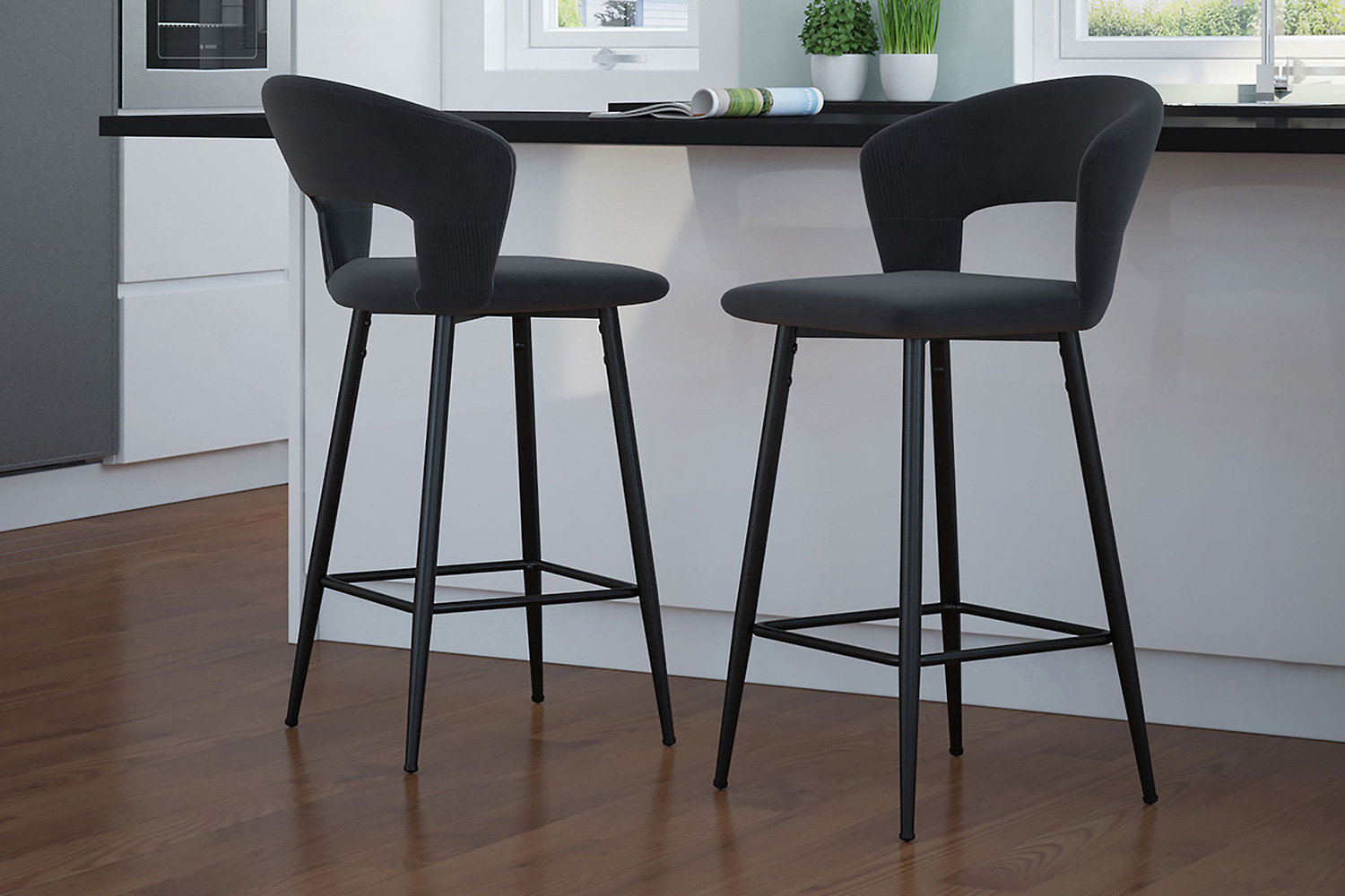 Worldwide - Camille 26" Counter Stool Set of 2