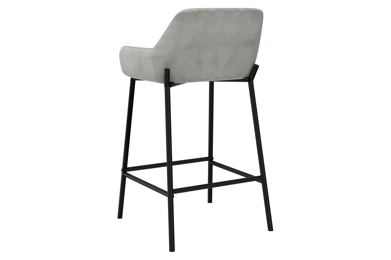 Worldwide Baily 26" Counter Stool Set of 2 - Gray/Black