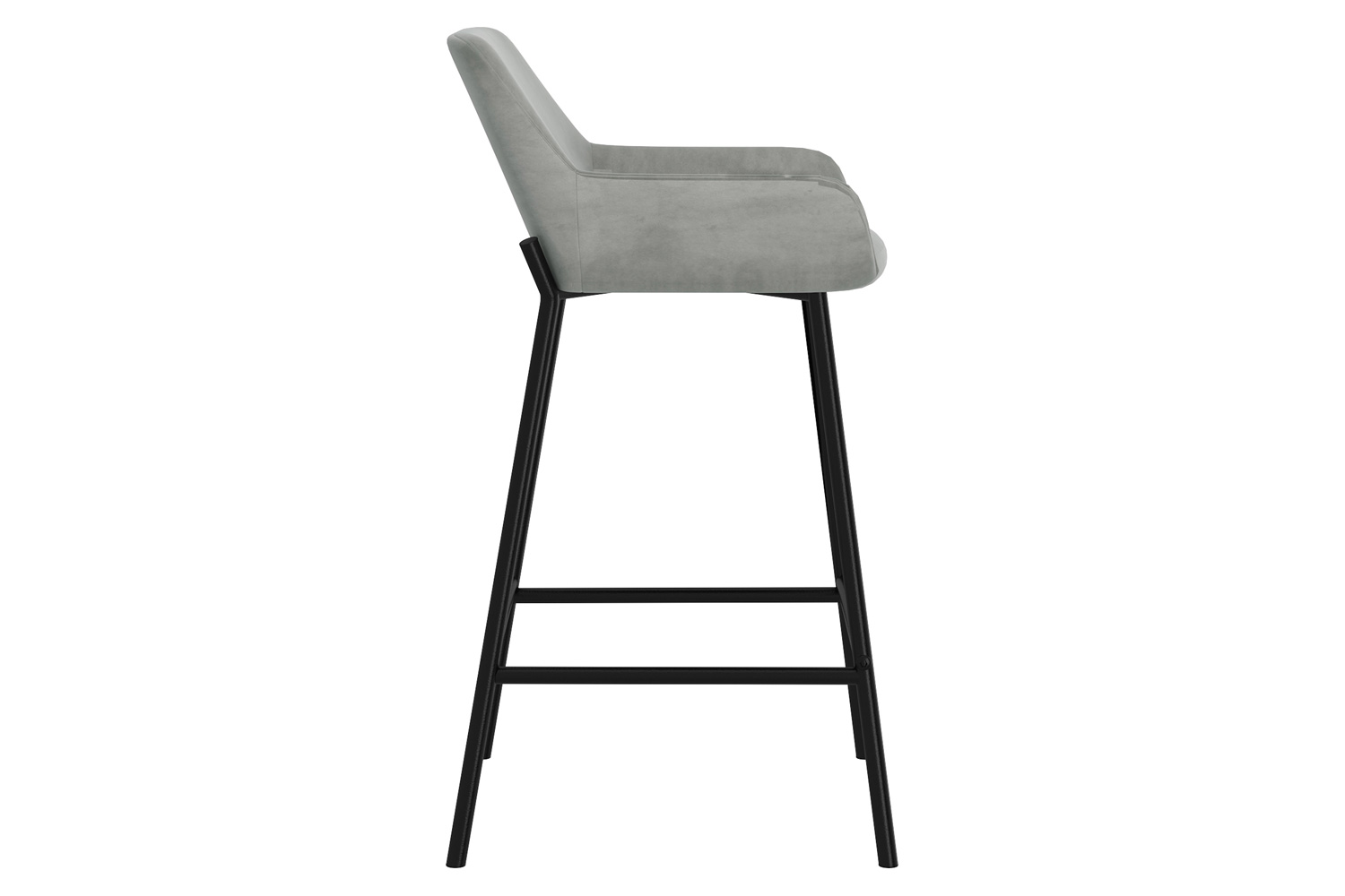 Worldwide Baily 26" Counter Stool Set of 2 - Gray/Black