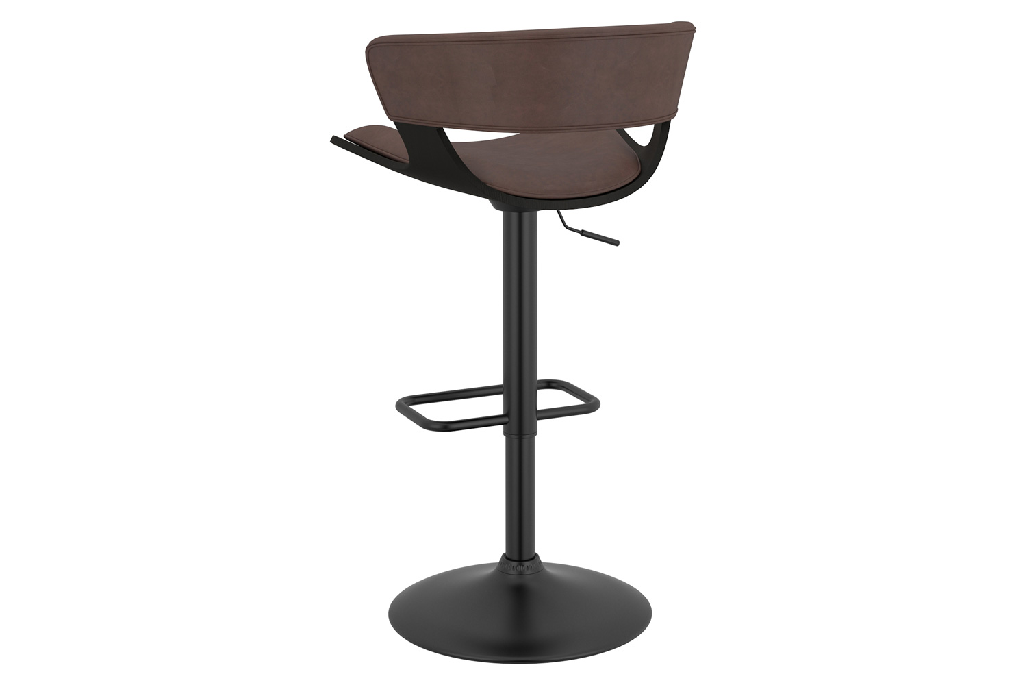 Worldwide Rover Adjustable Air-Lift Stool - Brown/Black