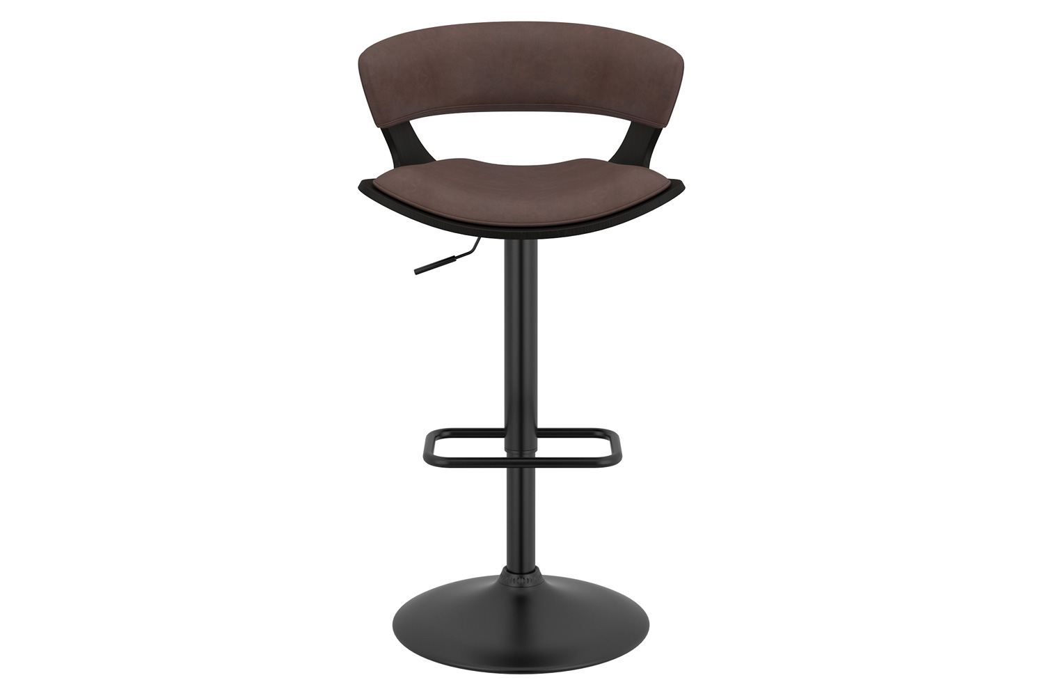 Worldwide Rover Adjustable Air-Lift Stool - Brown/Black