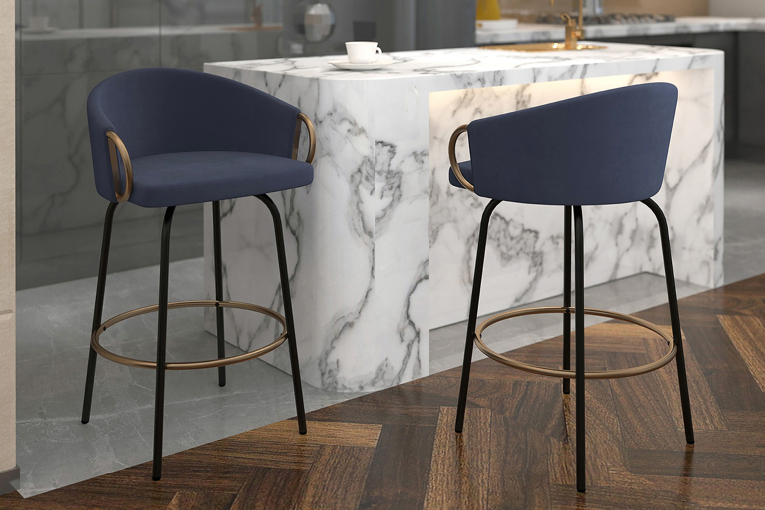 Worldwide - Lavo 26" Counter Stool Set of 2