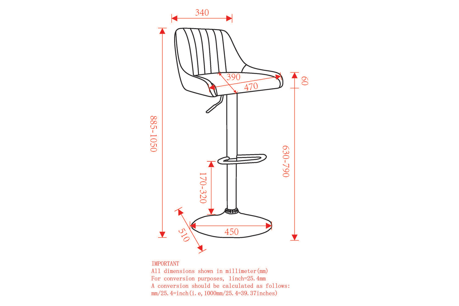 Worldwide™ Kron Adjustable Air-Lift Stool Set of 2 - Gray/Black