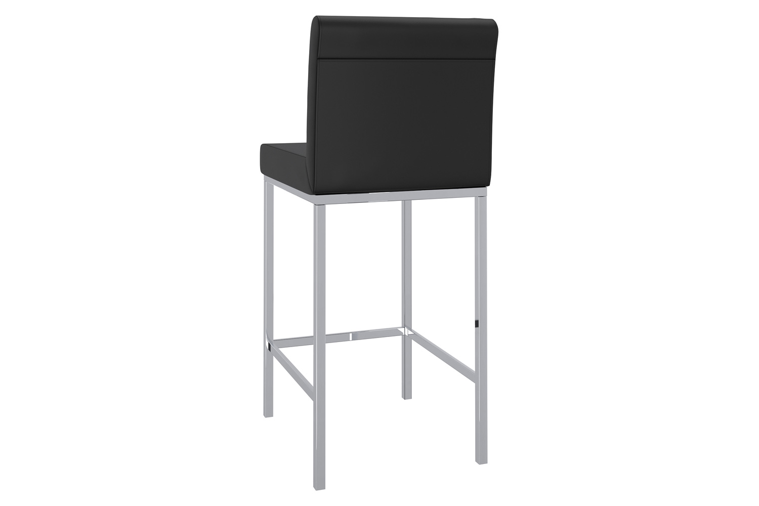 Worldwide™ Porto 26" Counter Stool Set of 2 - Black/Chrome