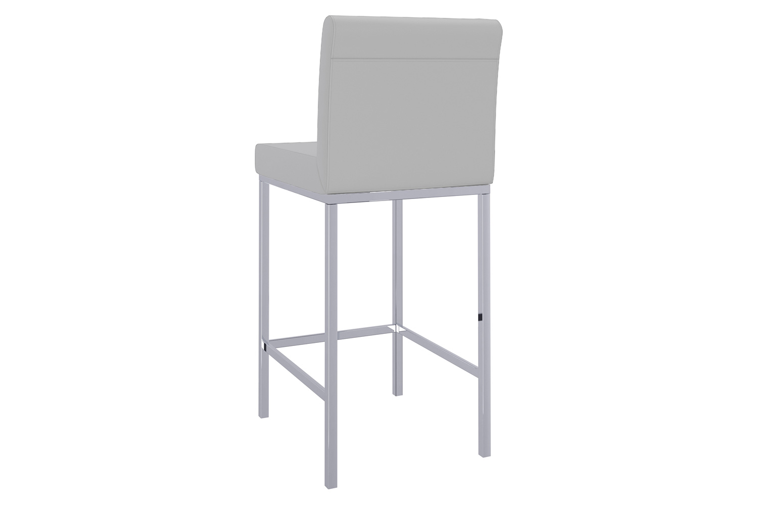 Worldwide Porto 26" Counter Stool Set of 2 - Gray/Chrome