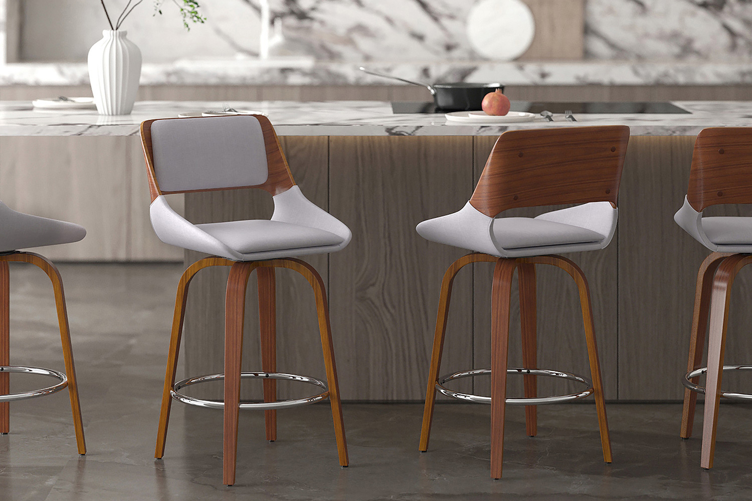 Worldwide - Hudson 26" Counter Stool with Swivel