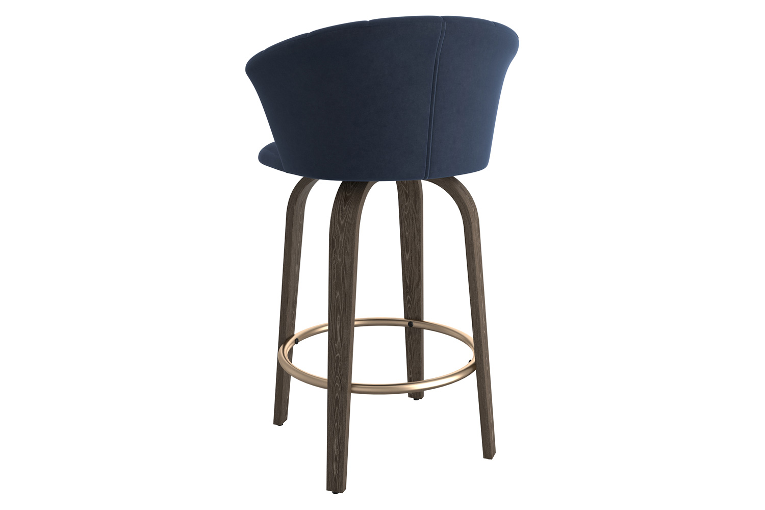 Worldwide™ Tula 26" Counter Stool - Blue/Washed Oak