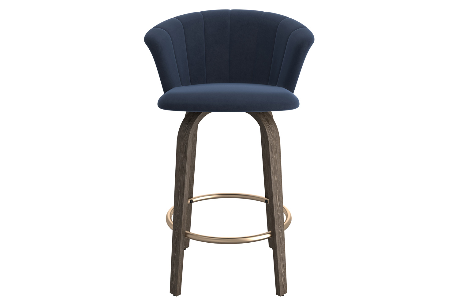 Worldwide™ Tula 26" Counter Stool - Blue/Washed Oak