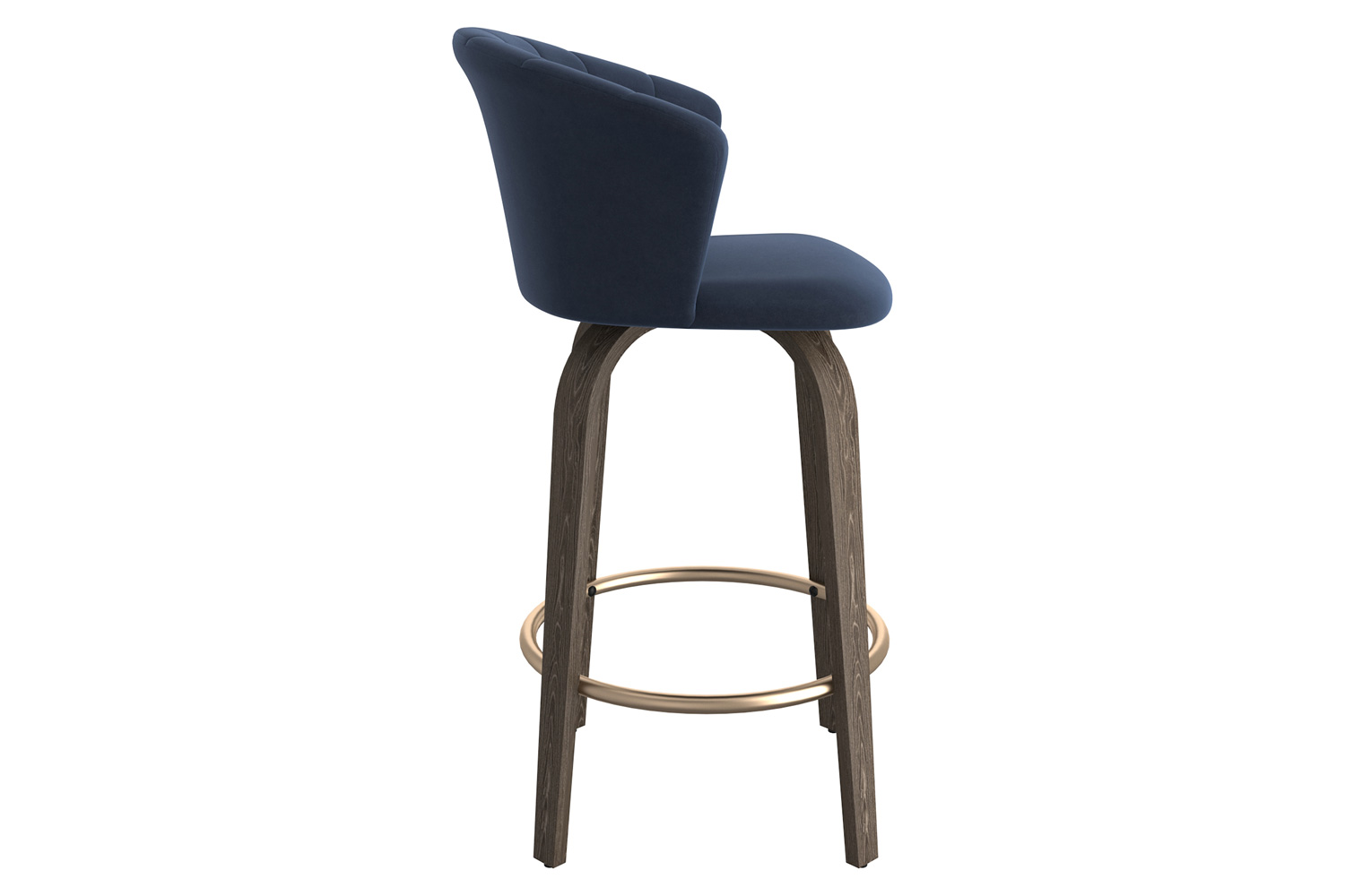 Worldwide™ Tula 26" Counter Stool - Blue/Washed Oak