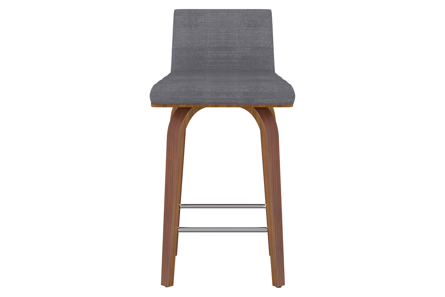 Worldwide Moreno 26" Counter Stool - Charcoal/Walnut