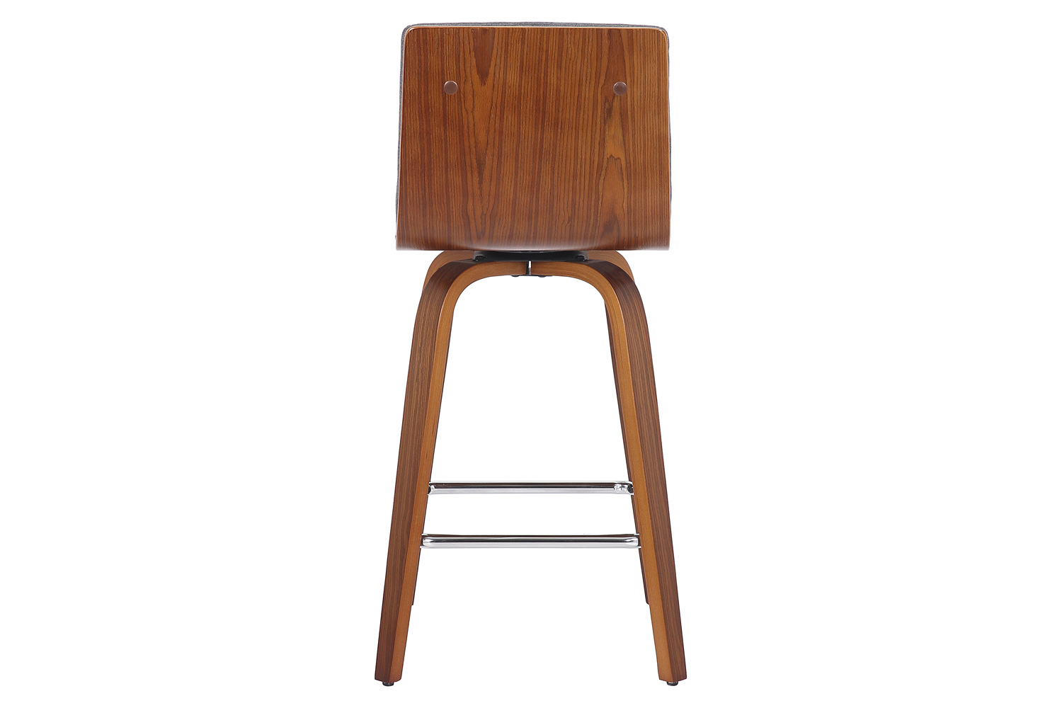 Worldwide Moreno 26" Counter Stool - Charcoal/Walnut