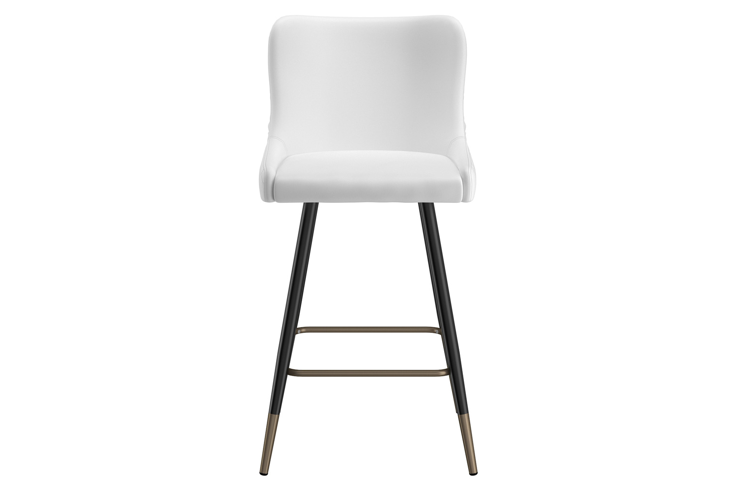 Worldwide Xander 26" Counter Stool Set of 2 - White/Black