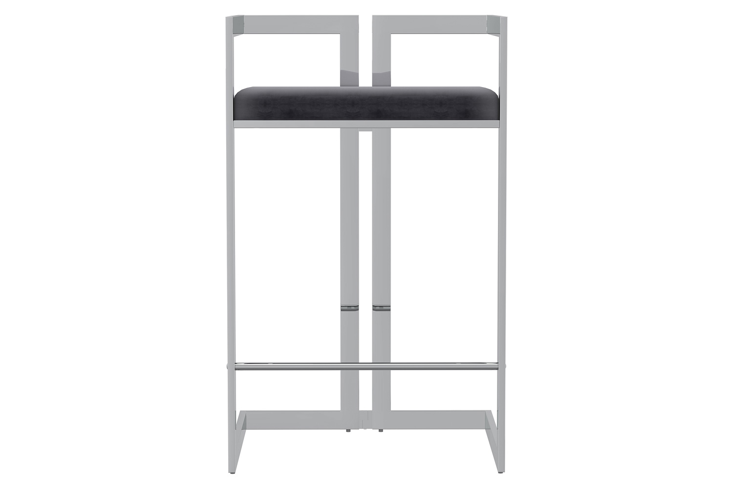 Worldwide Cosmo 26" Counter Stool - Gray/Silver