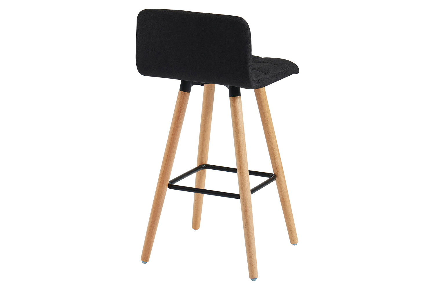 Worldwide Rico 26" Counter Stool Set of 2 - Black/Natural