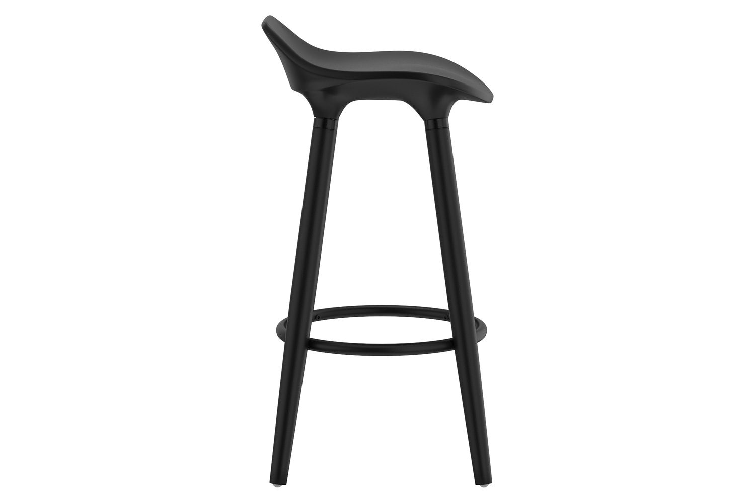 Worldwide Trex 26" Counter Stool Set of 2 - Black/Black