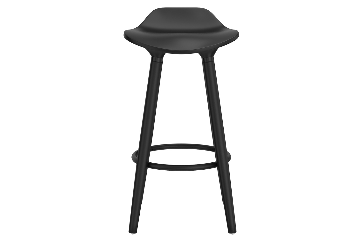 Worldwide Trex 26" Counter Stool Set of 2 - Black/Black