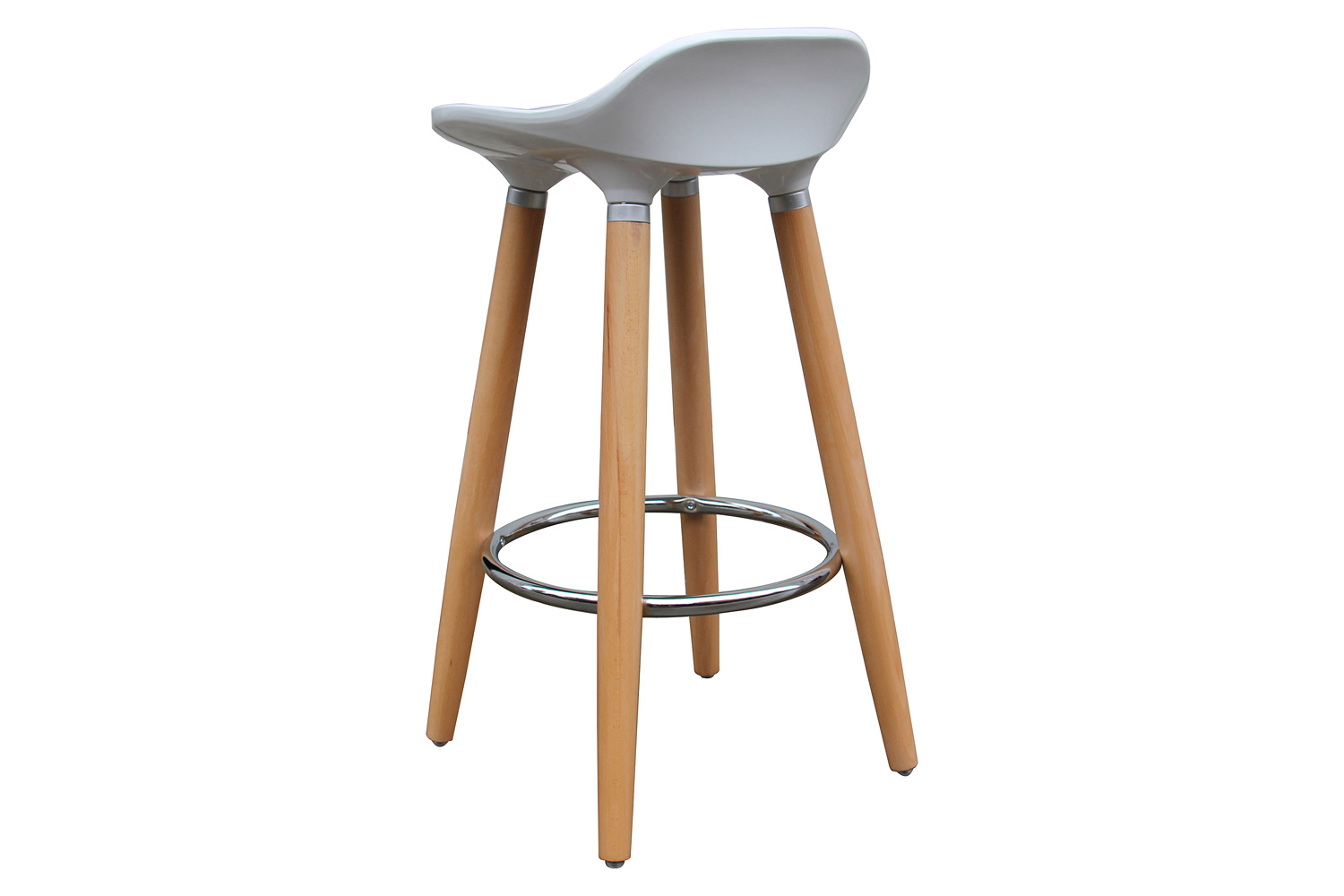 Worldwide Trex 26" Counter Stool Set of 2 - White/Natural