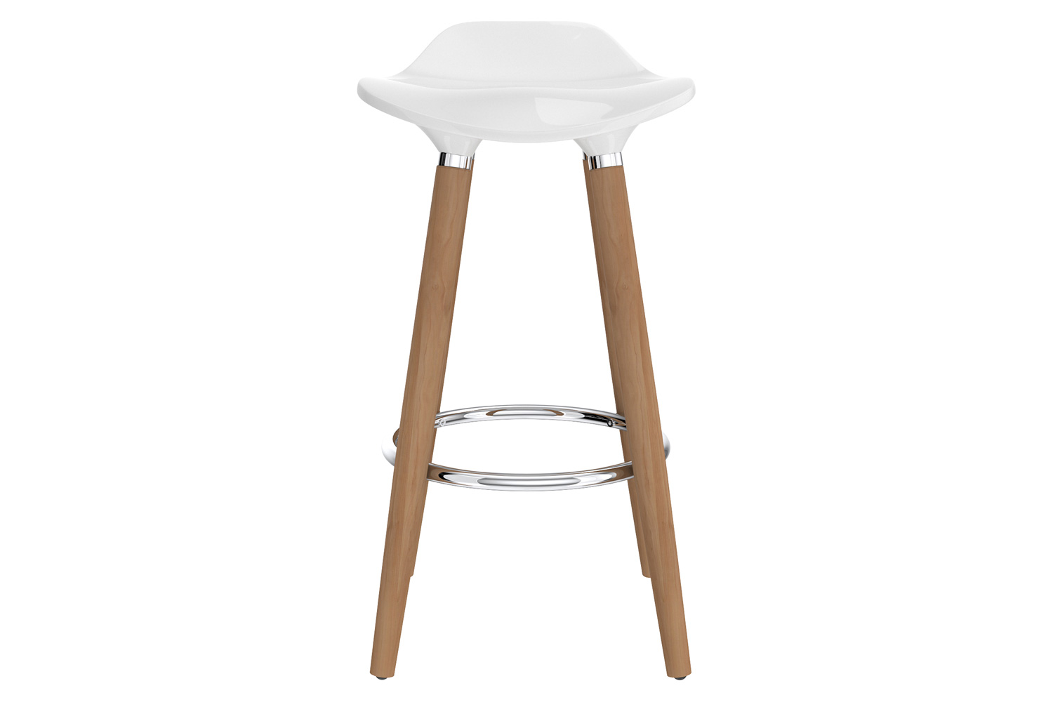 Worldwide Trex 26" Counter Stool Set of 2 - White/Natural