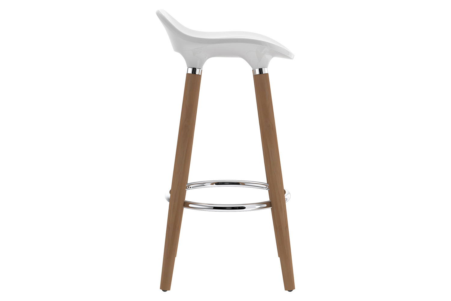 Worldwide Trex 26" Counter Stool Set of 2 - White/Natural