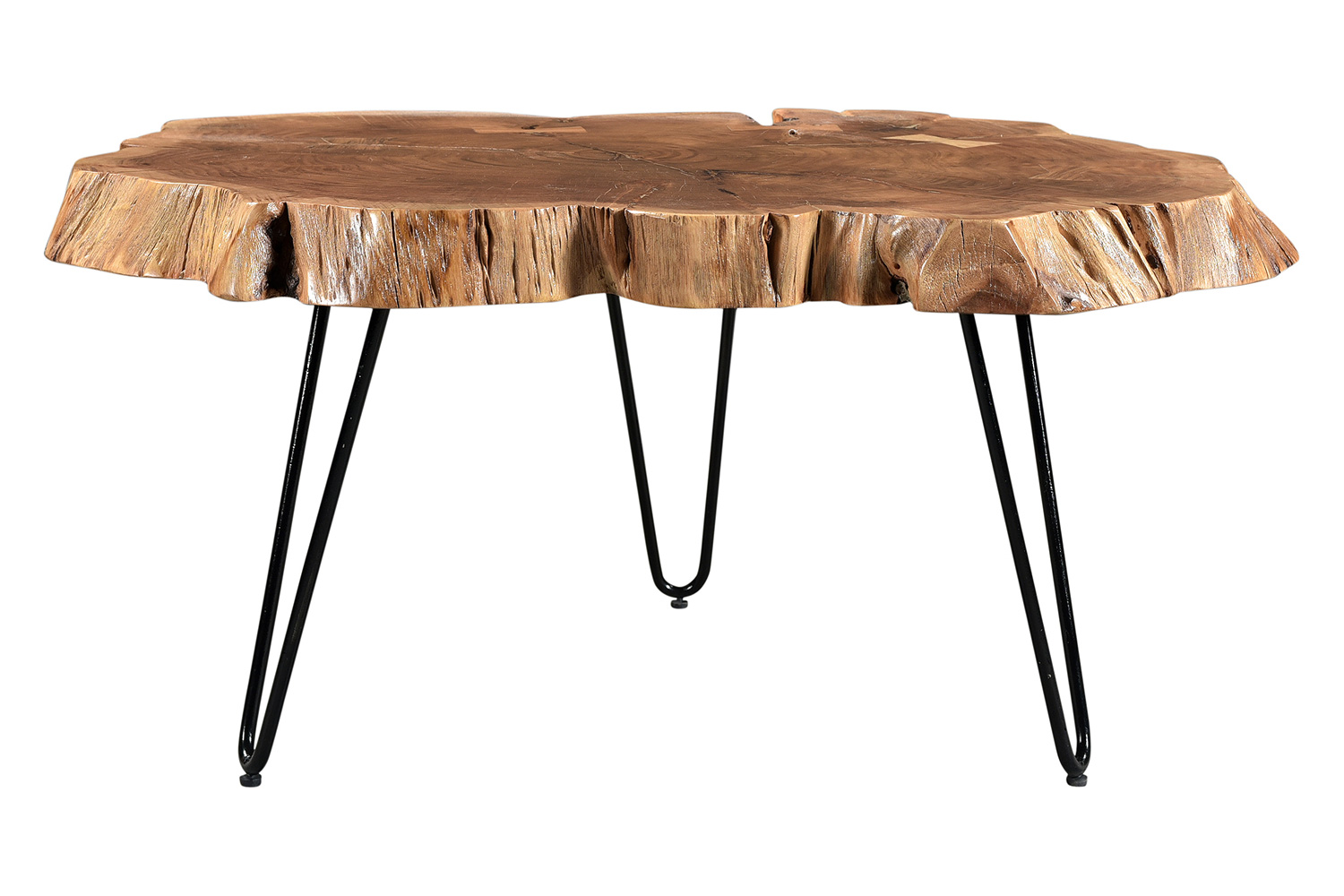 Worldwide - Nila Rectangular Coffee Table in Natural/Black