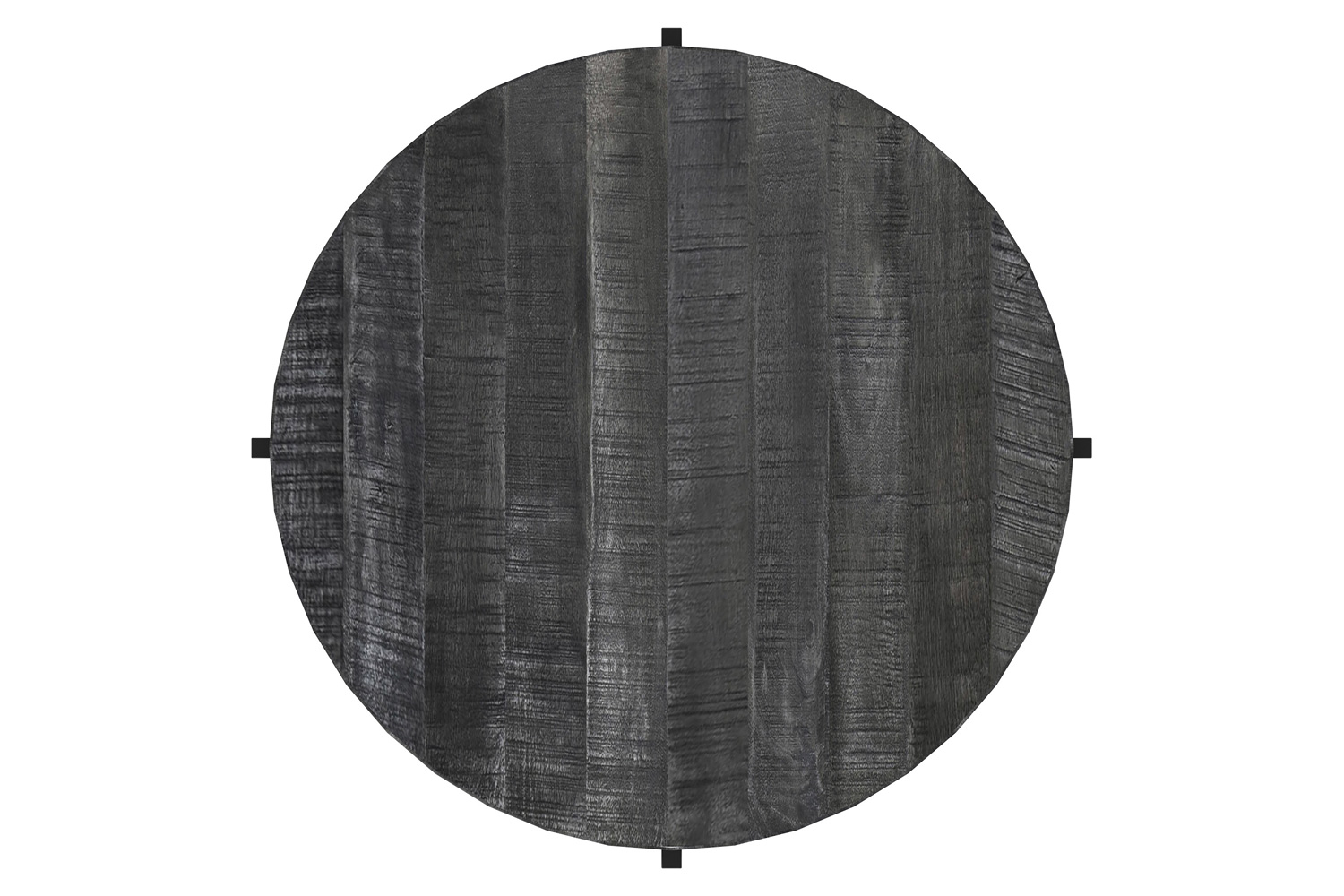 Worldwide Blox Round Coffee Table - Gray/Black