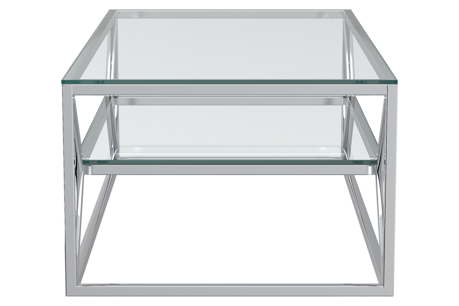 Worldwide - Dragor Rectangular Coffee Table in Silver