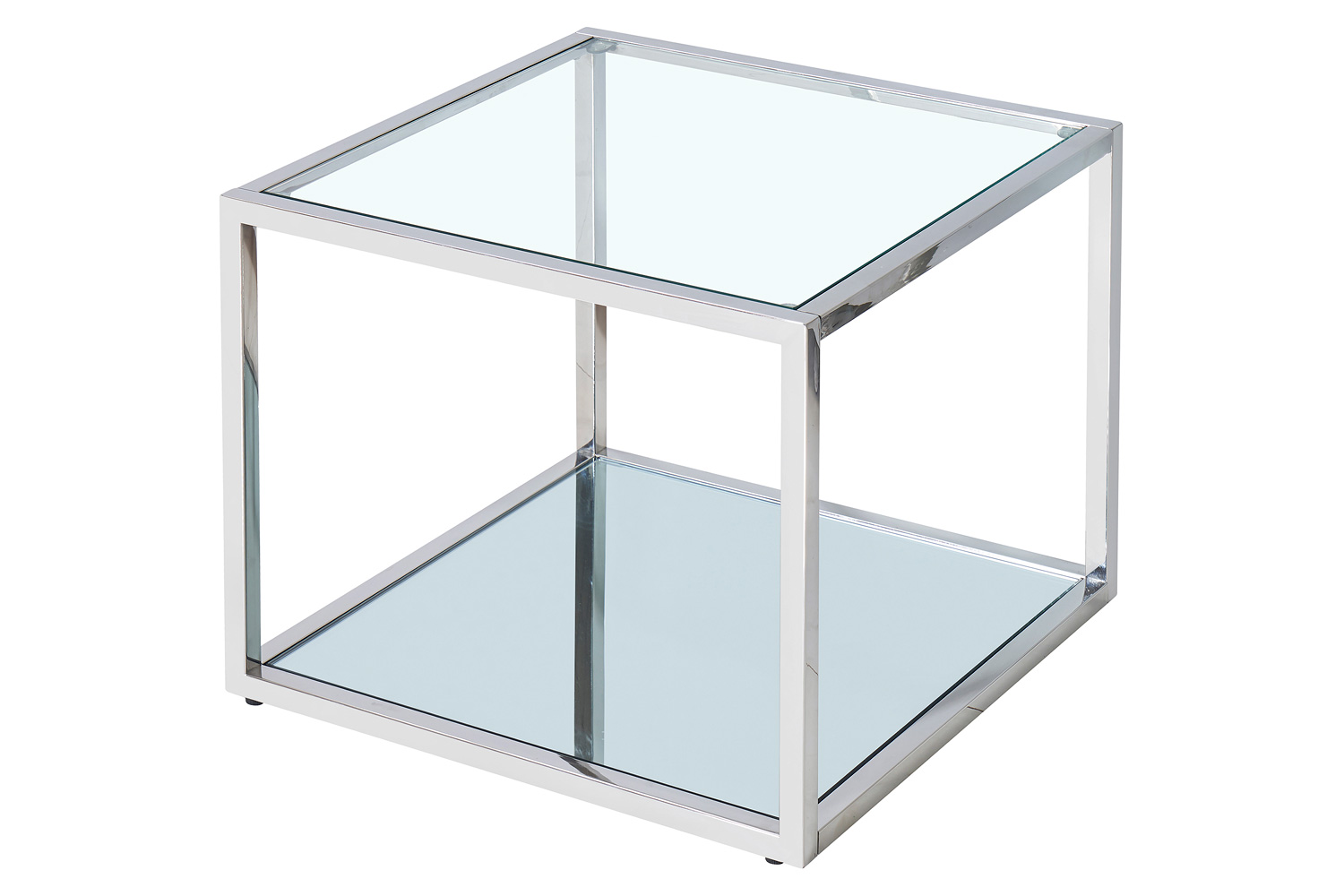 Worldwide Casini Large Square Coffee Table - Silver