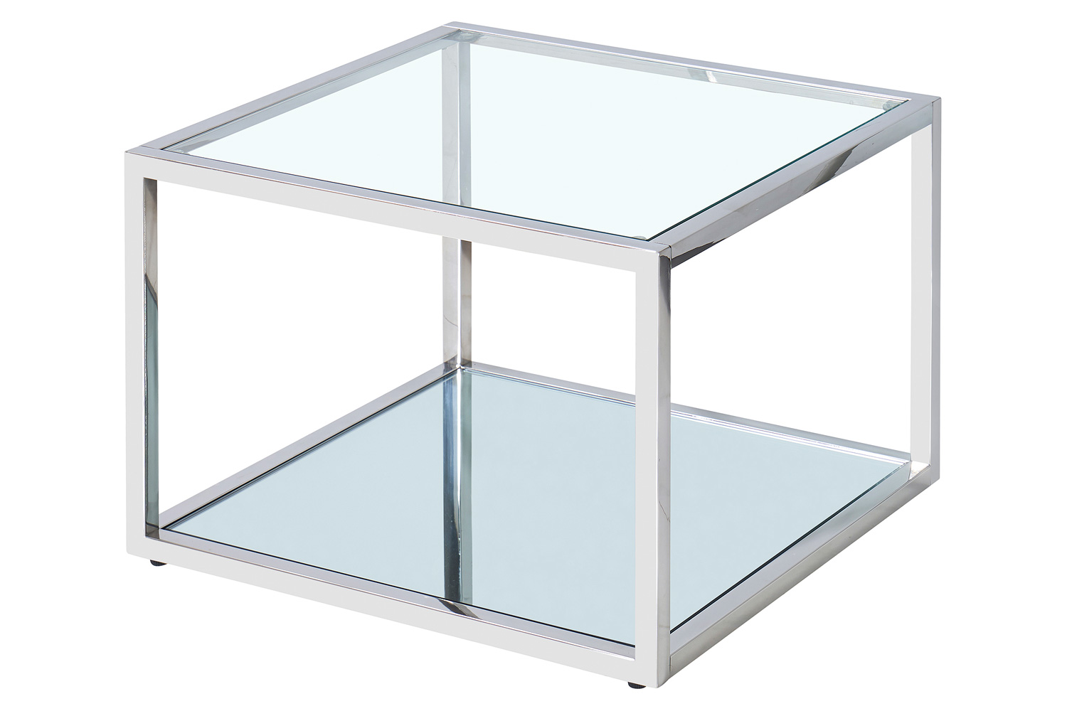 Worldwide Casini Small Square Coffee Table - Silver