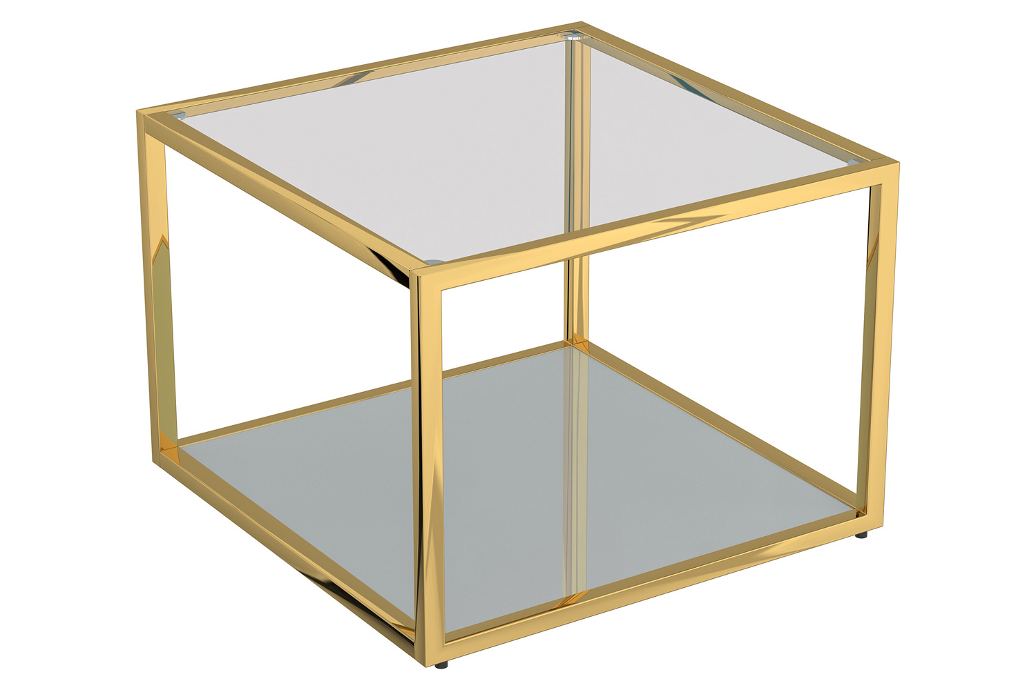 Worldwide Casini Small Coffee Table Set of 3 - Gold