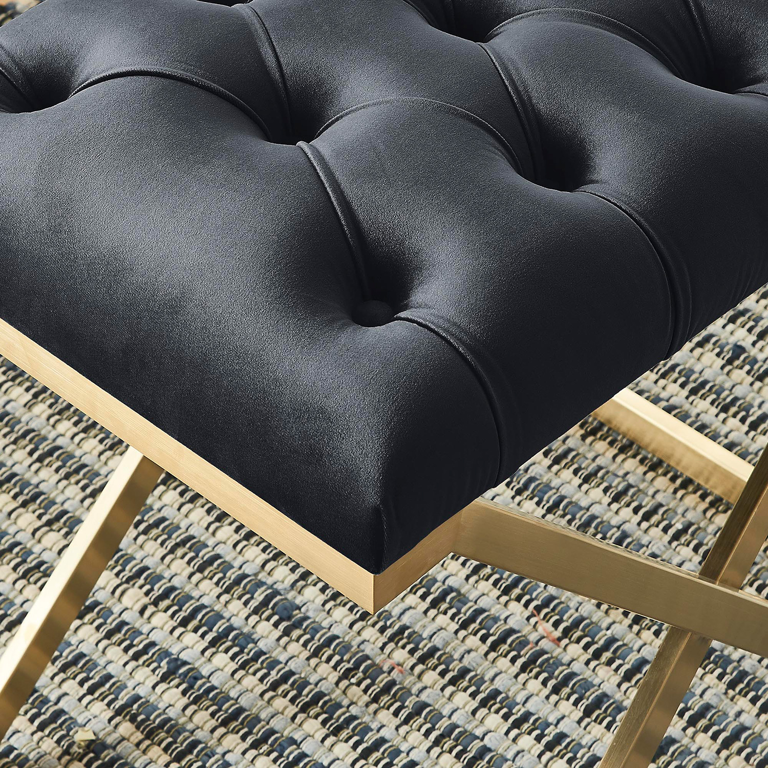 Worldwide Rada Bench - Black/Brushed Gold