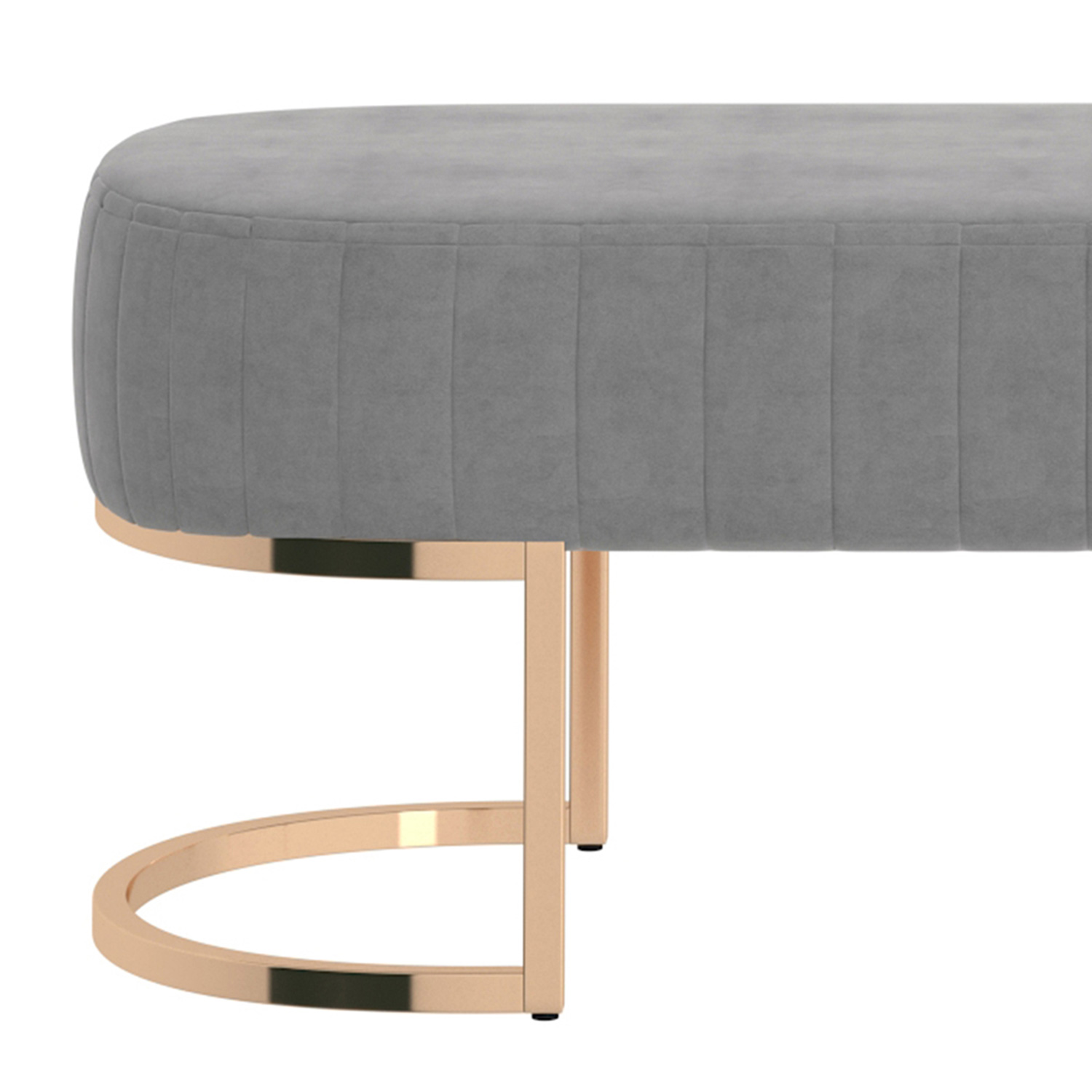 Worldwide Zamora Bench - Gray/Gold