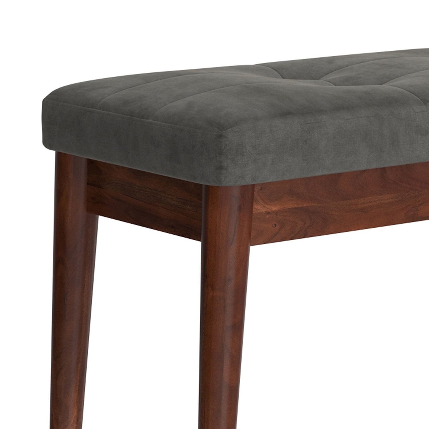 Worldwide Ingrid Bench - Vintage Charcoal/Walnut