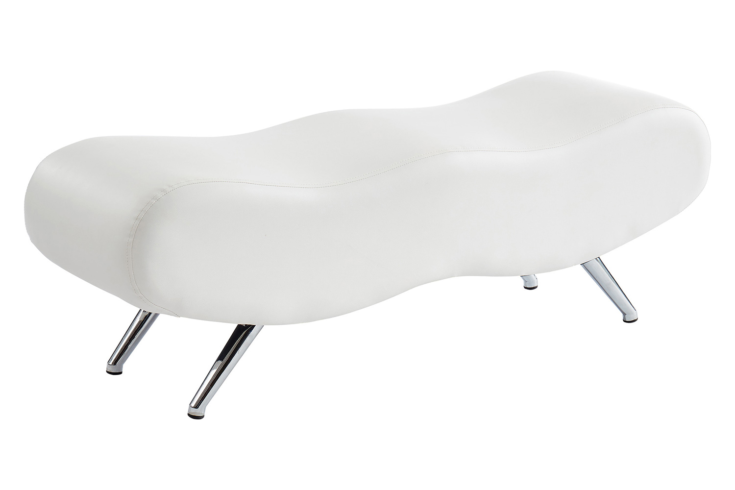 Worldwide - Stealth II Bench in White/Chrome