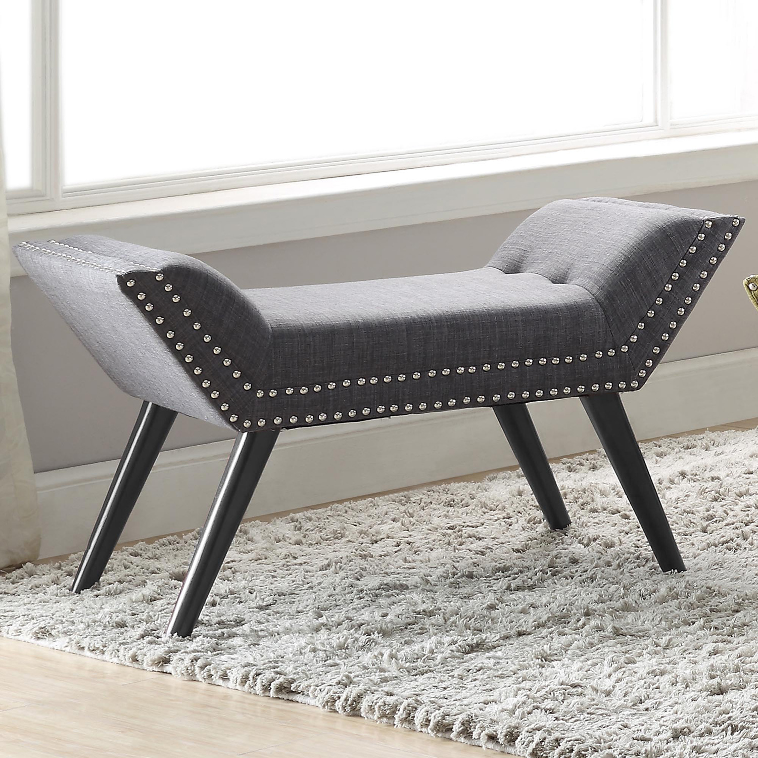 Worldwide Lana Bench - Gray/Black