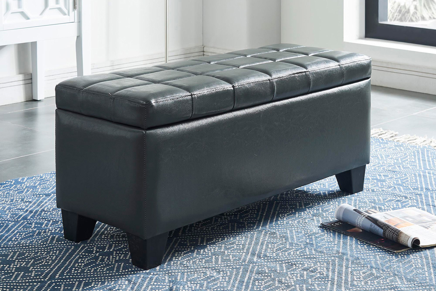 Worldwide - Winston Rectangular Storage Ottoman